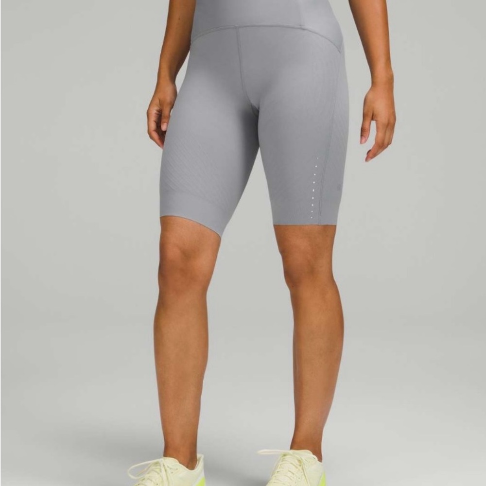 Lululemon SenseKnit Running Short 10”- Gray Women's Athletic Shorts